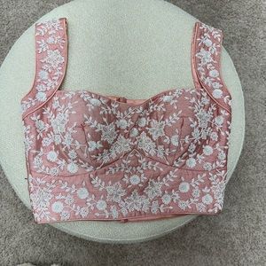 Ready to wear pre wrapped skirt saree Indian Pakistani wear